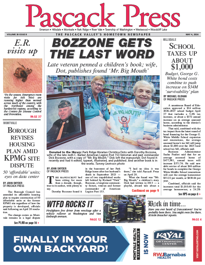 Pascack Press — May 4, 2026 cover