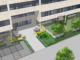A rendering shows outdoor gathering and play areas planned for Valley Chabad’s future community home at 530 Chestnut Ridge Road in Woodcliff Lake. The project, now under construction, will include worship, educational, social, and youth spaces as part of a new approximately 20,000-square-foot facility expected to open in 2027. Courtesy Valley Chabad