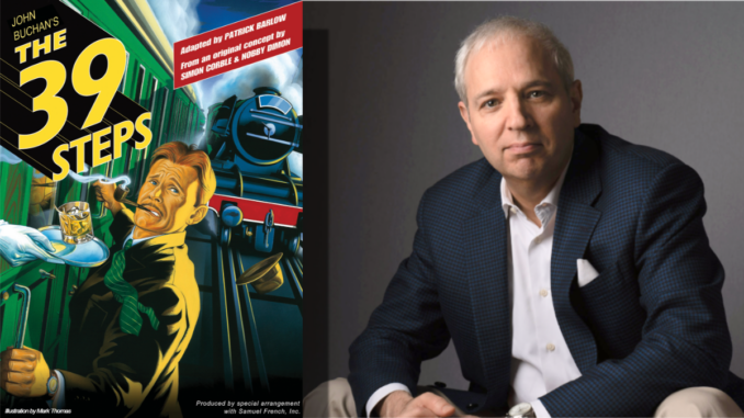 Film historian and author Max Alvarez will join Bergen County Players for a special post-show talkback following the May 15 performance of “The 39 Steps” at the Little Firehouse Theatre in Oradell. Photo courtesy of Bryan Goldberg Photography.