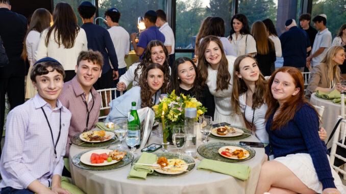 Teens gather during Valley Chabad’s annual Teen Award Night on May 4 in Woodcliff Lake, where more than 100 participants were recognized for their involvement in CTeen programs including Linking Hearts, Friendship Circle and CTeenU.