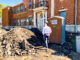 Asbestos remediation at George G. White Middle School is “conditionally complete,” Superintendent Rob Lombardy told residents May 2, though additional areas may still require attention as demolition continues inside the century-old building. Michael Olohan photo.