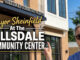 Mayor Michael Sheinfield stands outside the new Hillsdale Community Center at 137 Patterson St. in a four-minute video tour highlighting the recently opened public space and its amenities.