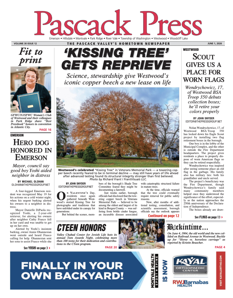 Pascack Press — June 1, 2026 cover