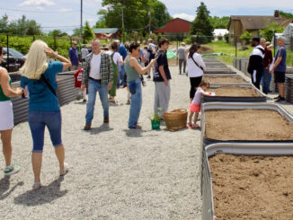 Montvale’s new community garden officially opened May 31 at the former DePiero Farm property on Summit Avenue. The inaugural season features 40 raised garden beds available to residents. Environmental Commission Chair Robert Hanrahan says plans are underway to more than double the garden’s size. Colin Hanrahan photo.