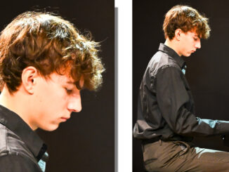 Jeffrey Adams, a junior at Emerson Junior-Senior High School and piano student at Westwood Music Studios, has been nominated for a Metro Award for his work as pianist in Emerson’s production of Godspell. Photo by Nancy Triggiani, Westwood Music Studios.