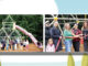 The main structure can host up to 50 students. Not pictured, two large spinners, tether ball and seating. Folks from left to right: WR 5th grade students, the Harrick family, Taylor Keenan, Amanda Lorenz, Melissa Ballaera, the Ianora family; the Harrick family, Taylor Keenan, Amanda Lorenz, Melissa Balleara, the Ianora family. Courtesy photos.