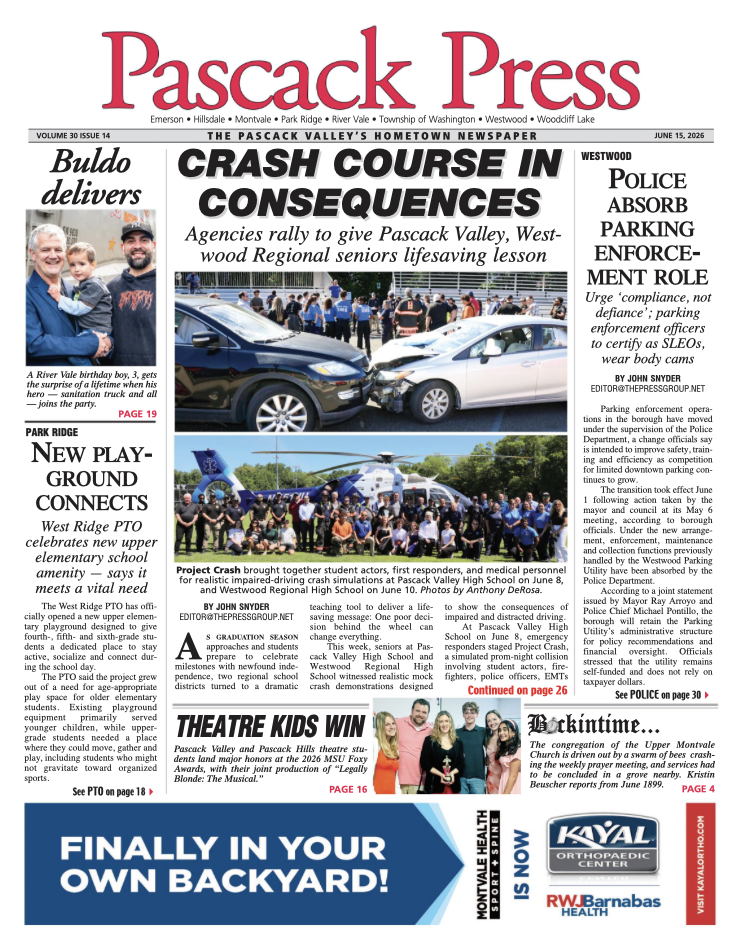 Pascack Press — June 15, 2026 cover