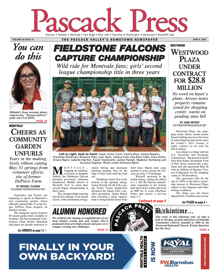 Pascack Press — June 8, 2026 cover