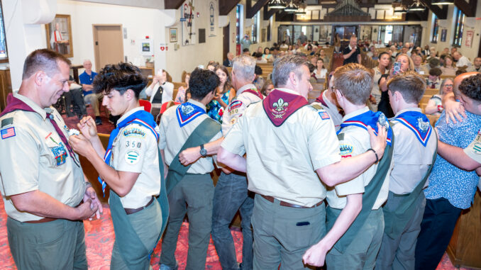 Westwood BSE Troop 350 sees eight Life Scouts rise to Eagle, the pinnacle of Scouting. John Snyder photos.
