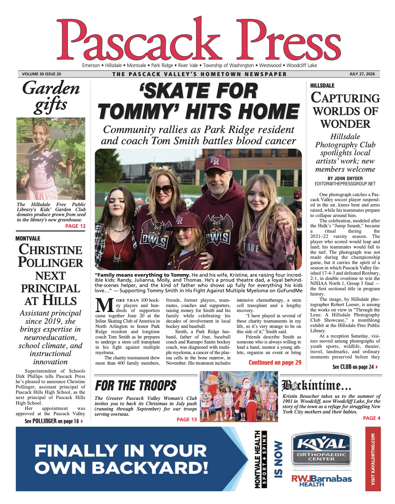 Pascack Press — July 27, 2026 cover