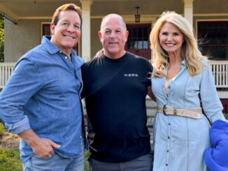 Michael Gray, Steve Guttenberg, and Christie Brinkley in Westwood. Courtesy photo.