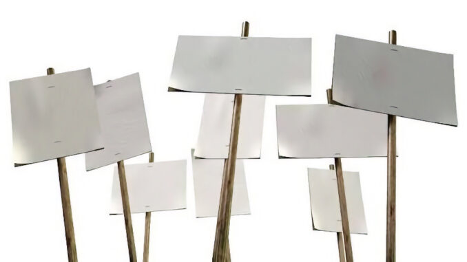 Yard sign illustration