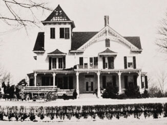 The Hopper manor house, now Becker Funeral Home, on Kinderkamack Road opposite Jefferson Avenue