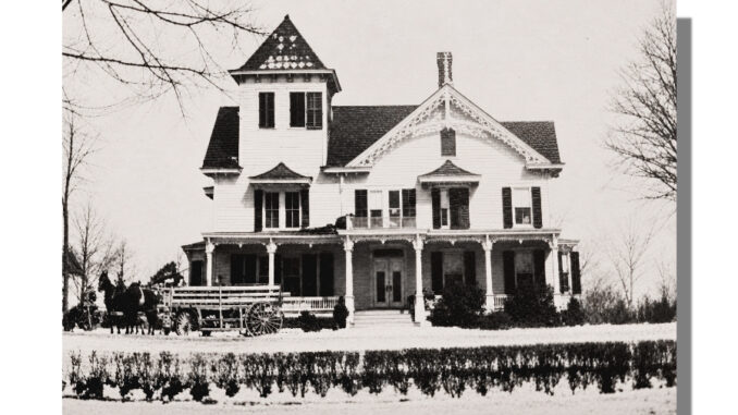 The Hopper manor house, now Becker Funeral Home, on Kinderkamack Road opposite Jefferson Avenue