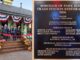 Park Ridge officials and residents celebrate the grand reopening of the borough’s restored 1871 train depot with a ribbon cutting Oct. 20. A new plaque recognizes borough officials, staff, historians and restoration committee members. Photos: Mike Olohan.