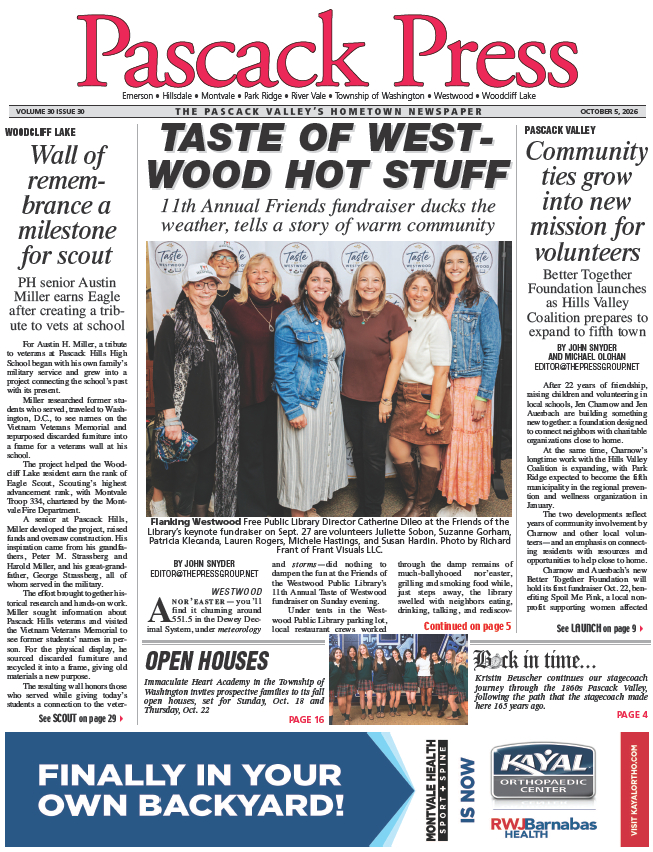Pascack Press — Oct. 5, 2026 cover