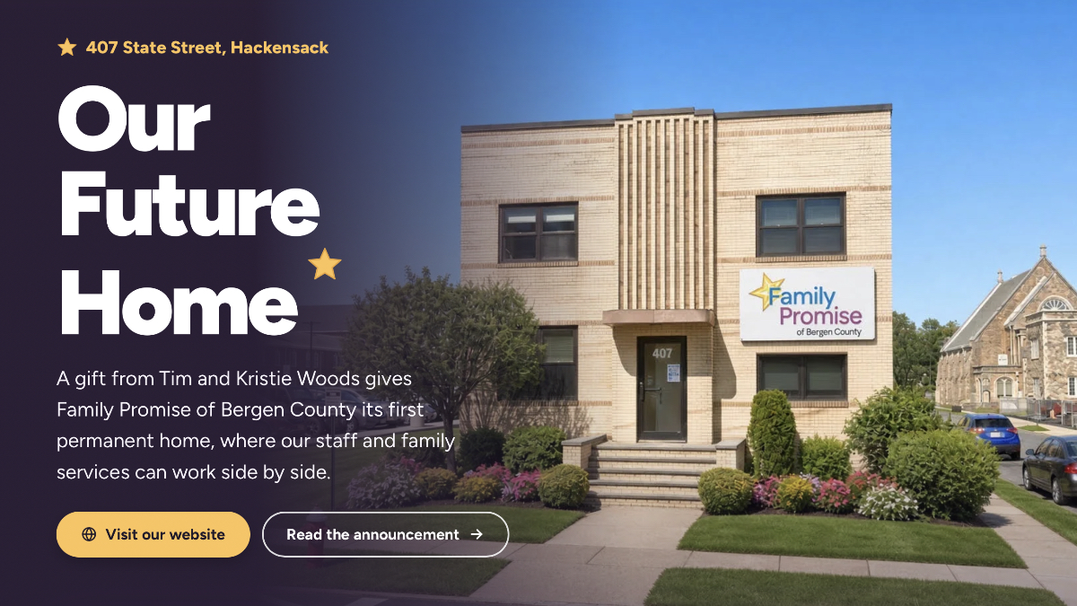 Permanent home for Family Promise of Bergen County